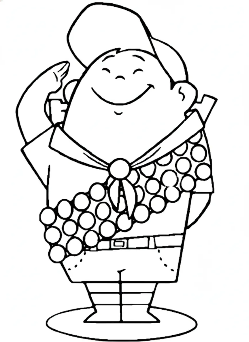 coloriage Là Haut à imprimer pour enfant de 4 ans 1