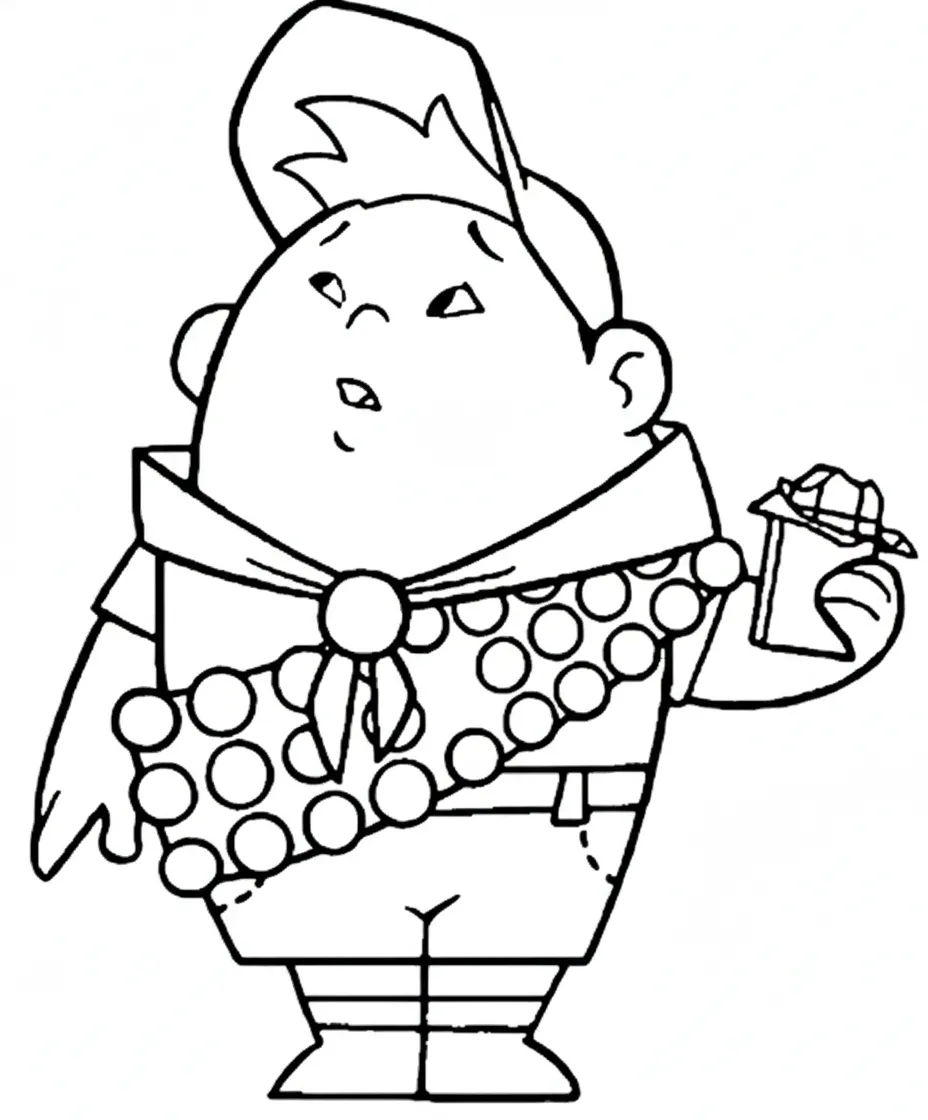 coloriage Là Haut à imprimer