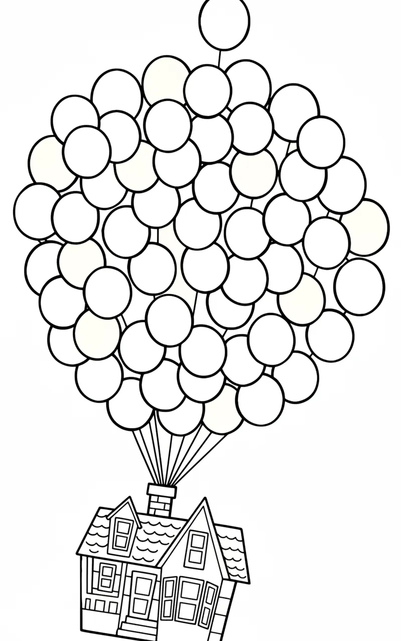 coloriage Là Haut pour enfant a imprimer gratuit