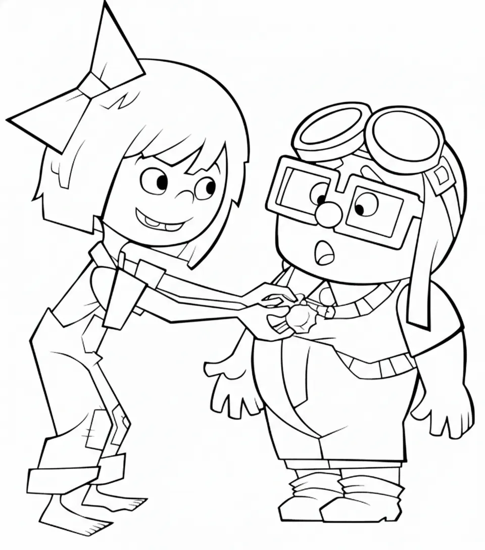 coloriage Là Haut pour enfants a imprimer gratuit