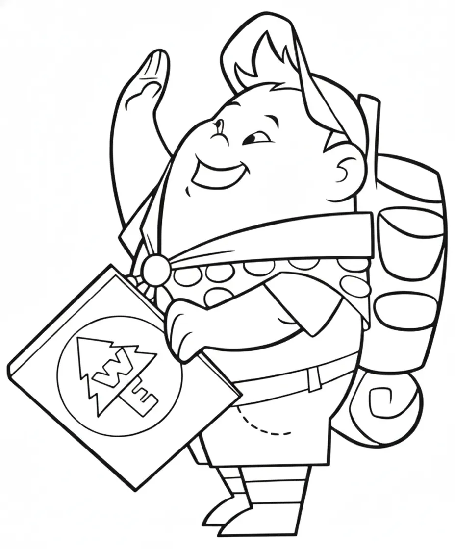 coloriage Là Haut à imprimer 1