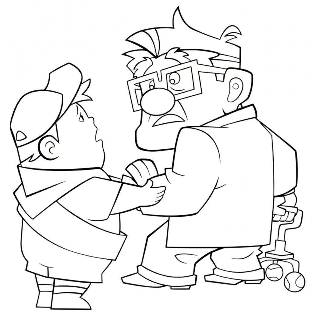 image de coloriage Là Haut pour enfant