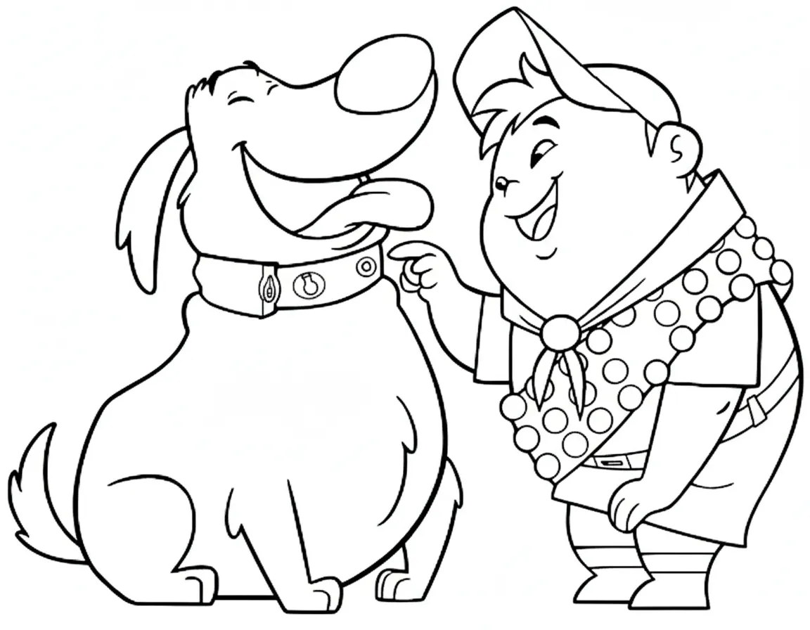 coloriage Là Haut pour enfant de 5 ans 2