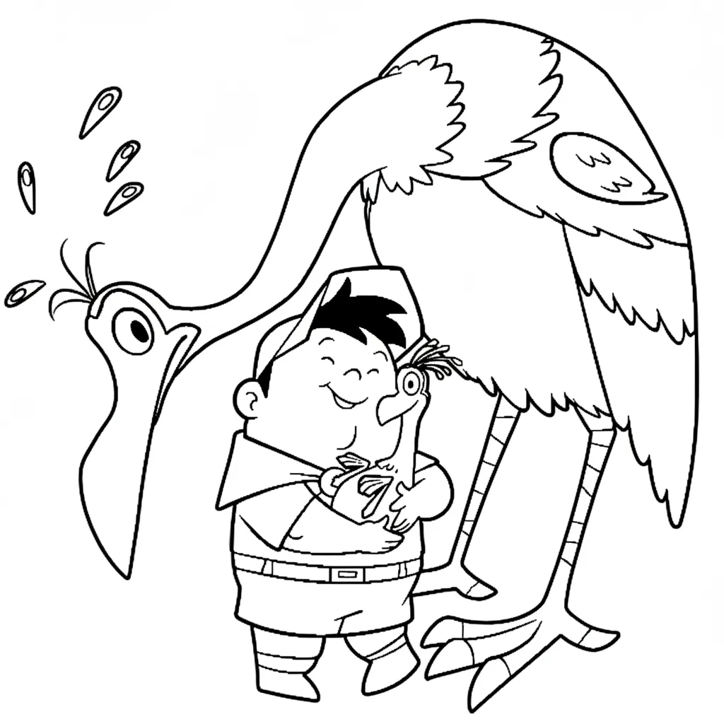 coloriage Là Haut pour enfants a imprimer 1