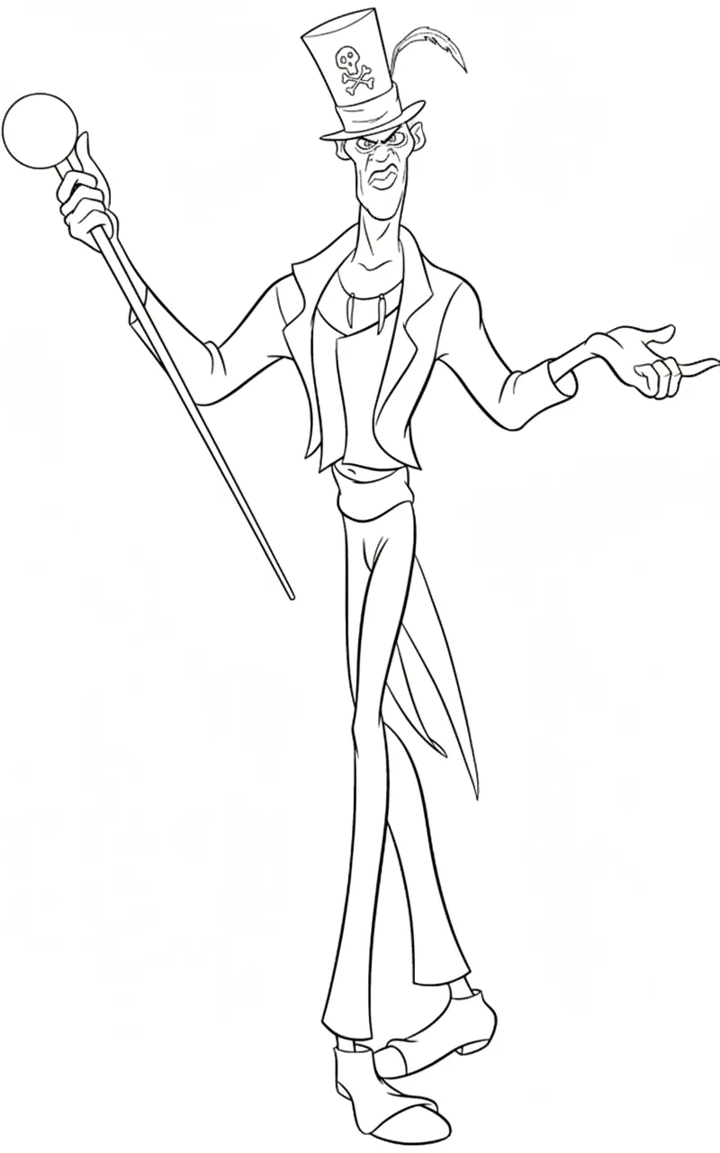 coloriage La Princesse et la Grenouille educatif pour enfant