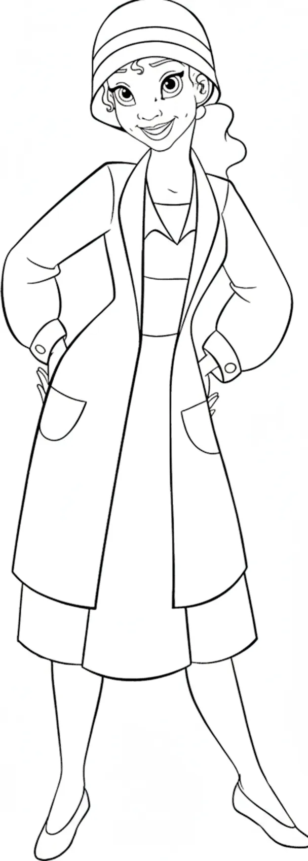 coloriage La Princesse et la Grenouille a imprimer 1