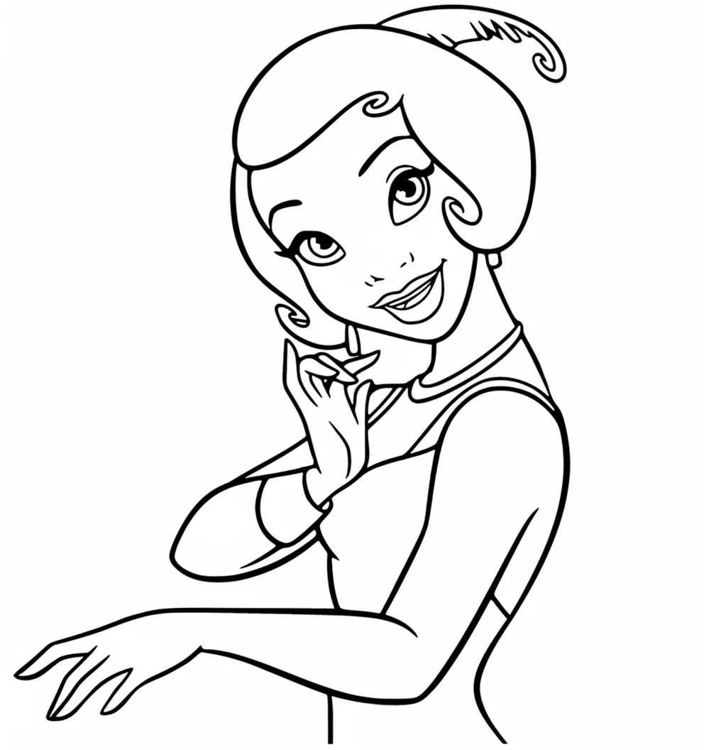 coloriage La Princesse et la Grenouille pour enfants
