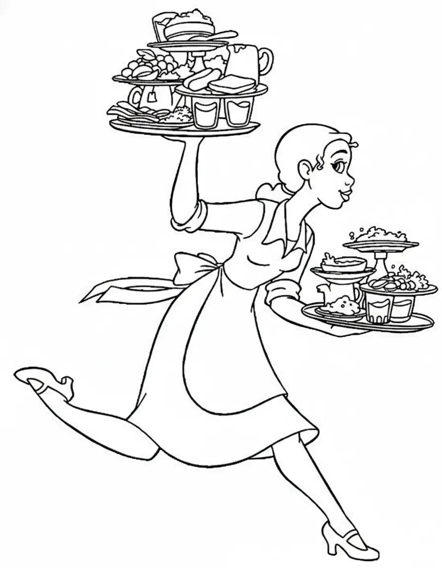 coloriage La Princesse et la Grenouille pour bebe a imprimer 2