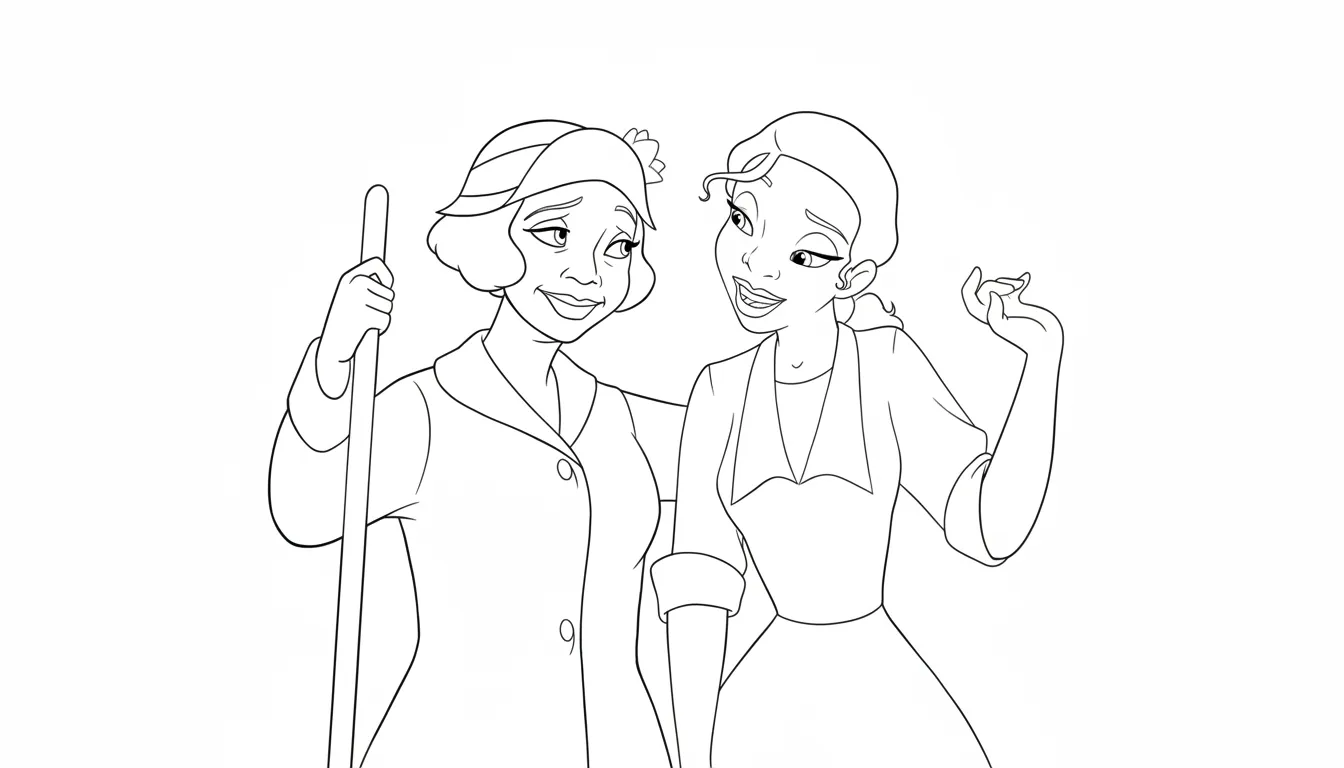 coloriage La Princesse et la Grenouille pour enfant de 2 ans 1