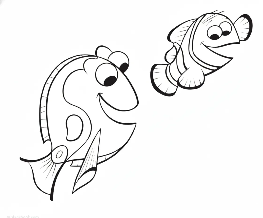 coloriage Le Monde de Nemo pour enfant de 7 ans