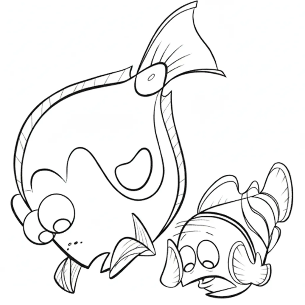 image de coloriage Le Monde de Nemo pour enfant