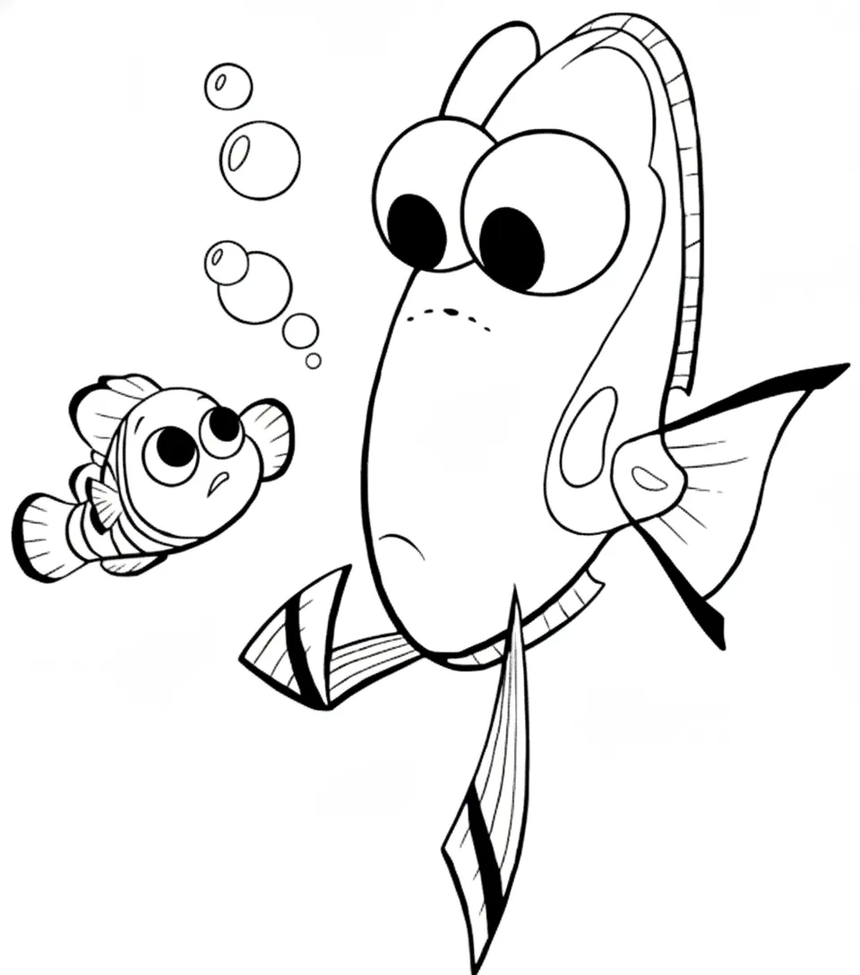 coloriage Le Monde de Nemo gratuit en ligne