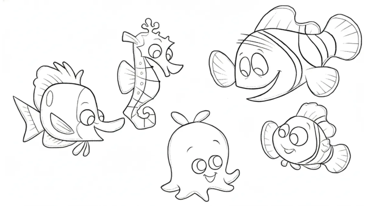 imprimer coloriage Le Monde de Nemo gratuit