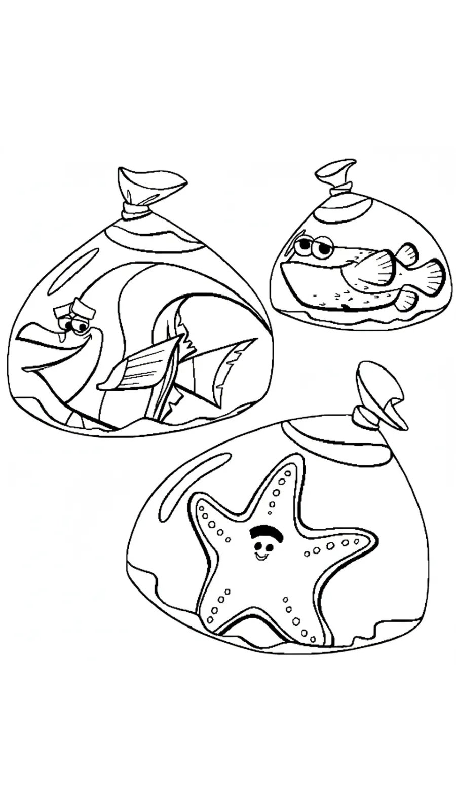 coloriage Le Monde de Nemo à imprimer pour enfant de 7 ans