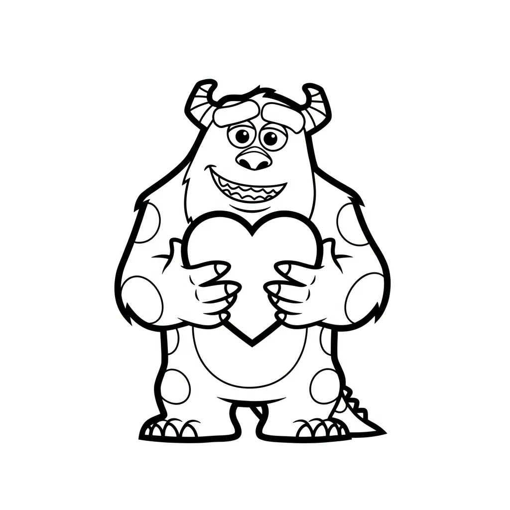 coloriage Monsters Inc pour enfant gratuit