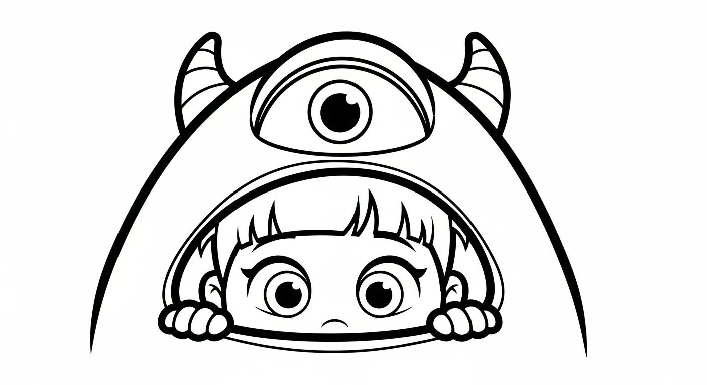 coloriage Monsters Inc et apprentissage
