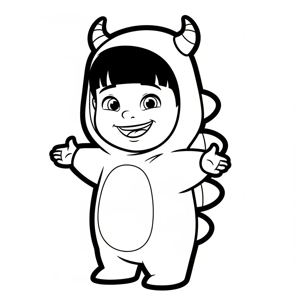 image pour coloriage Monsters Inc enfant