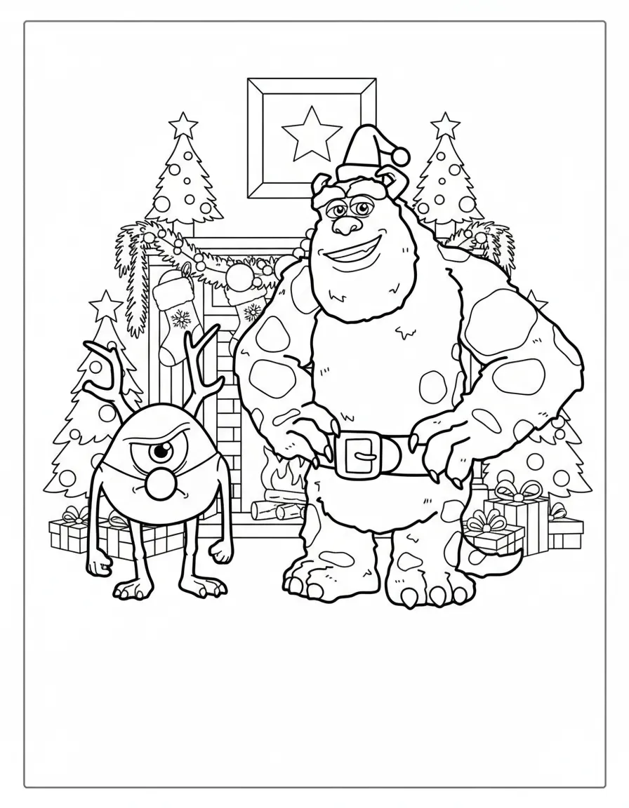 coloriage Monsters Inc de pour enfants 2