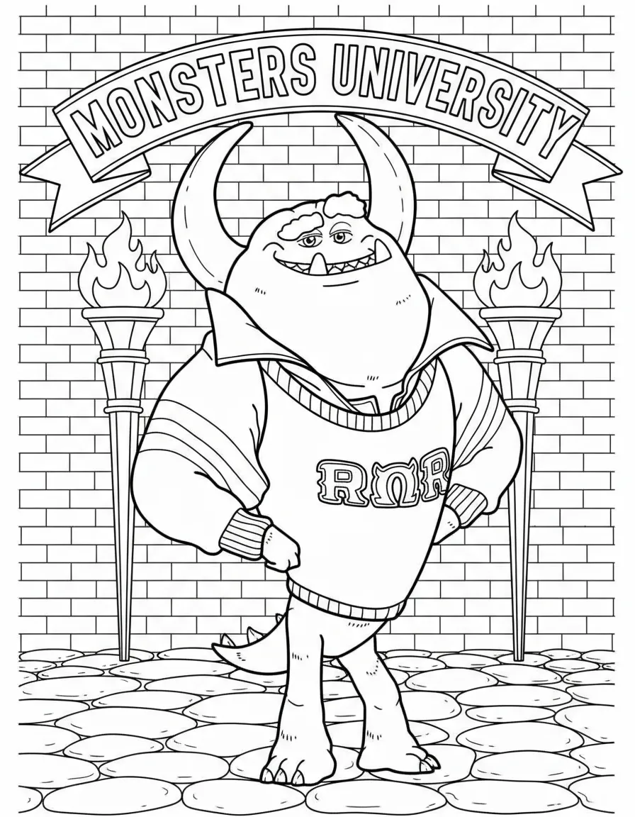coloriage Monsters Inc pour enfants à télécharger
