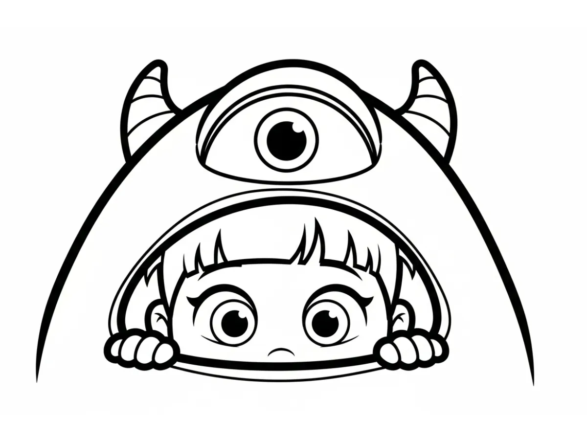 image de coloriage Monsters Inc pour enfant