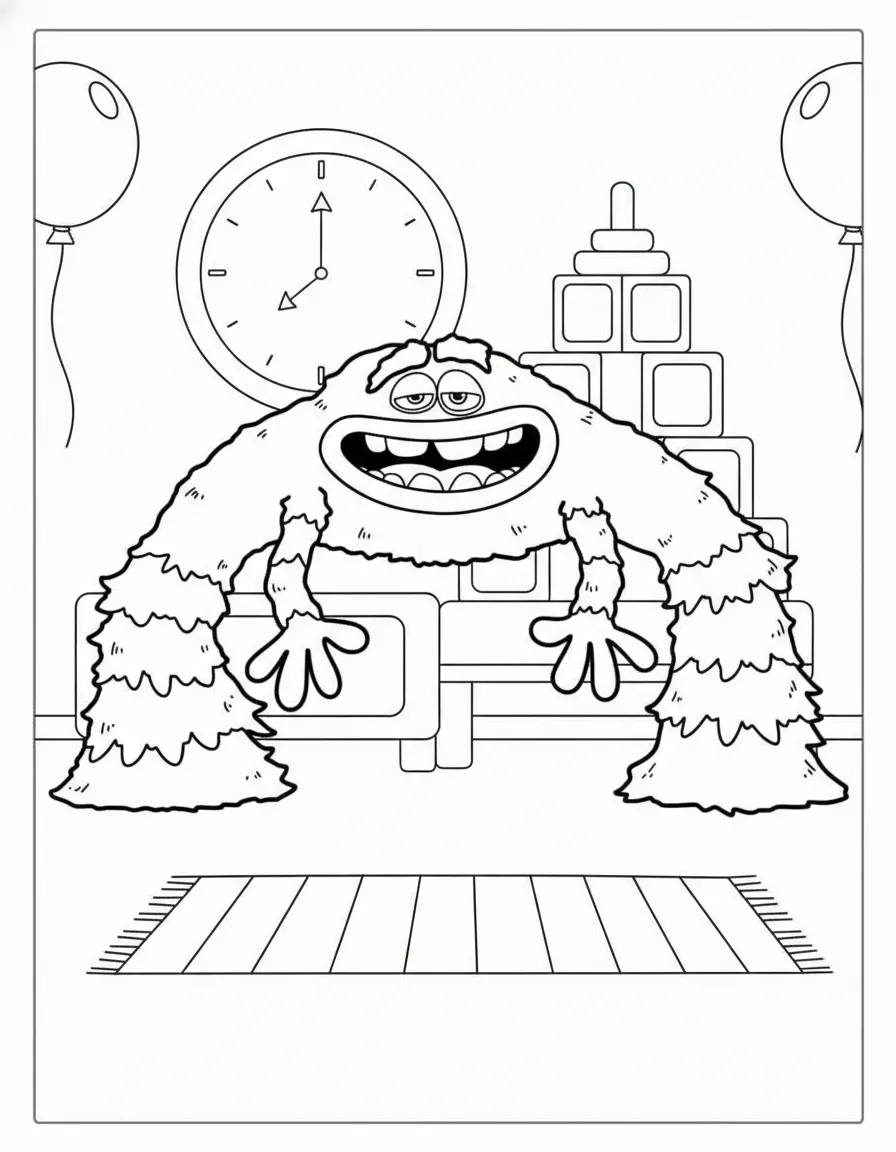 coloriage Monsters Inc à imprimer pdf gratuit 1