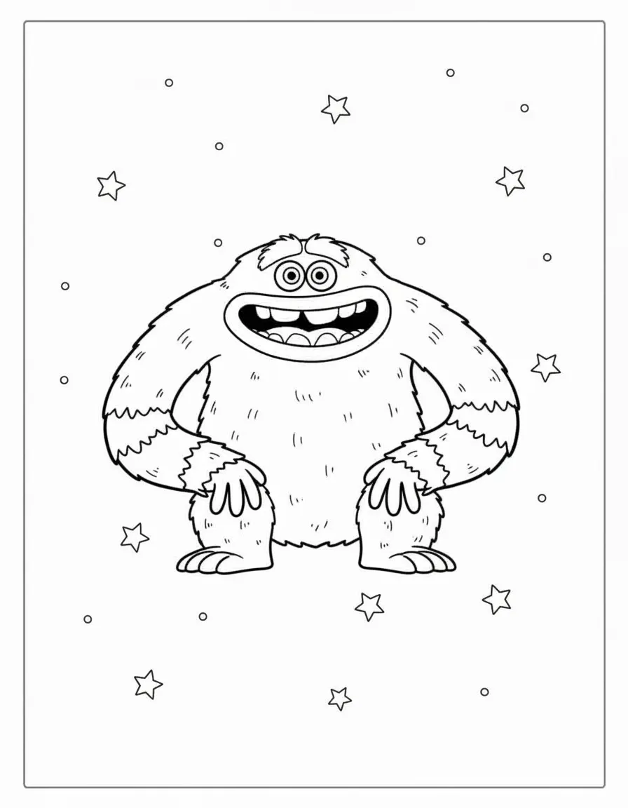 coloriage Monsters Inc à imprimer pour enfant de 10 ans