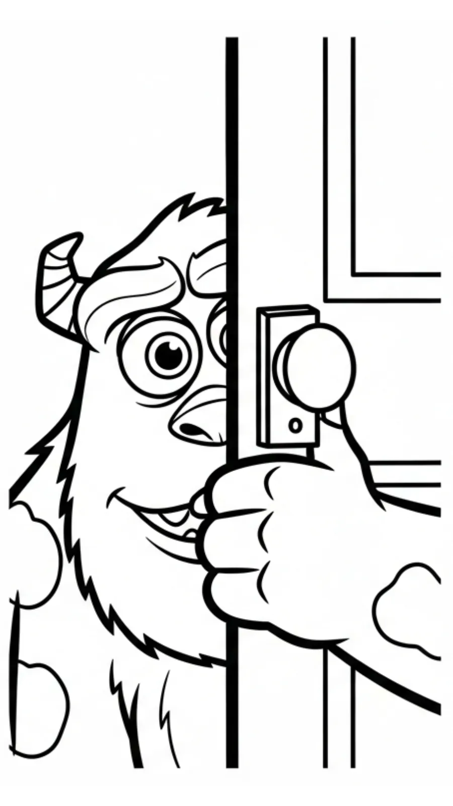 coloriage Monsters Inc pour enfant à imprimer