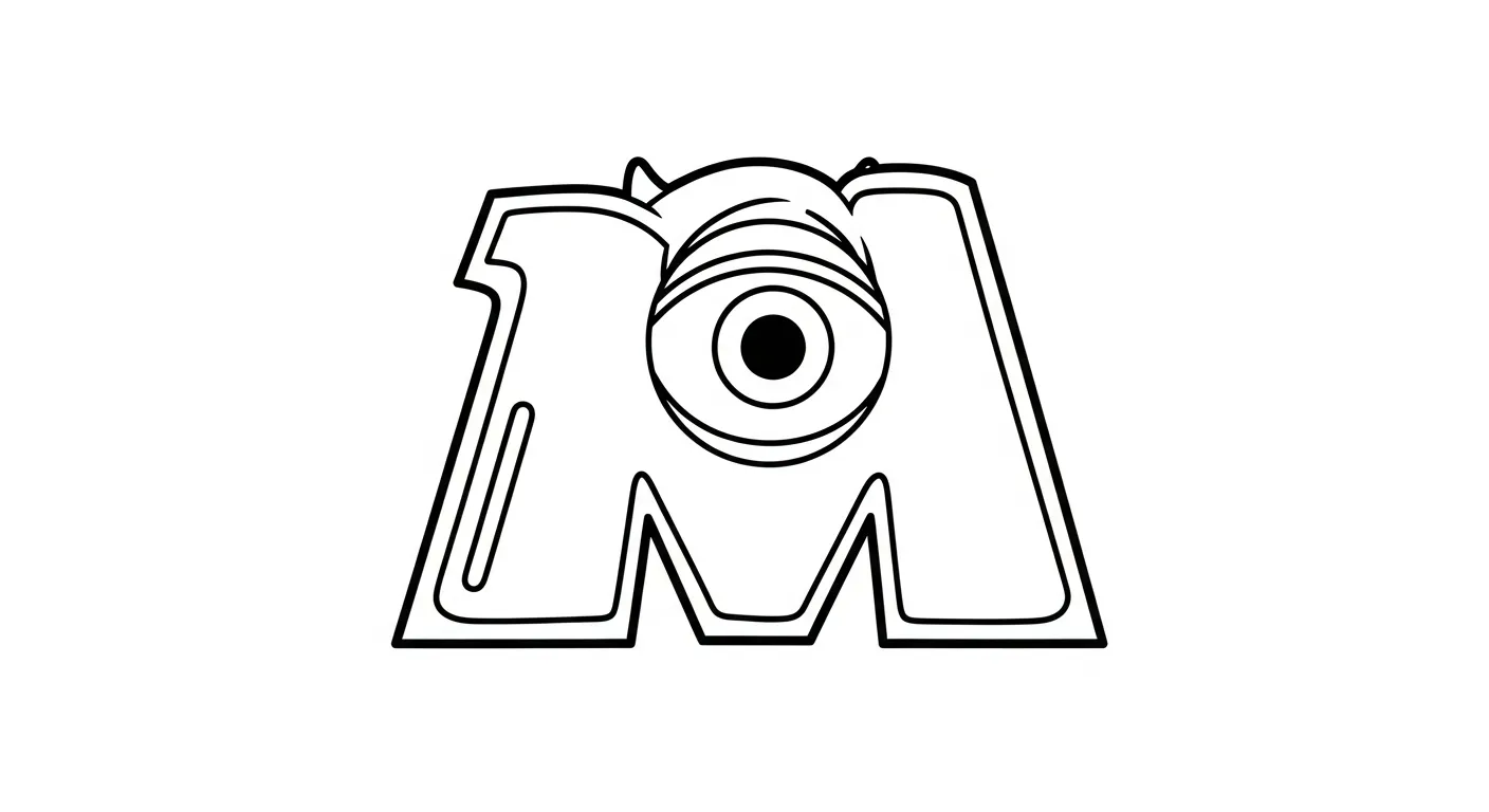 coloriage Monsters Inc pour enfant de 7 ans