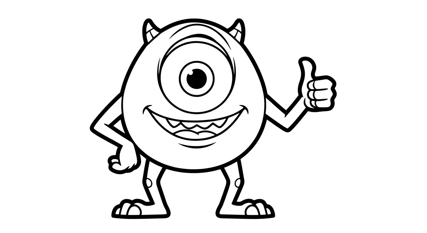 coloriage Monsters Inc pour enfants a imprimer