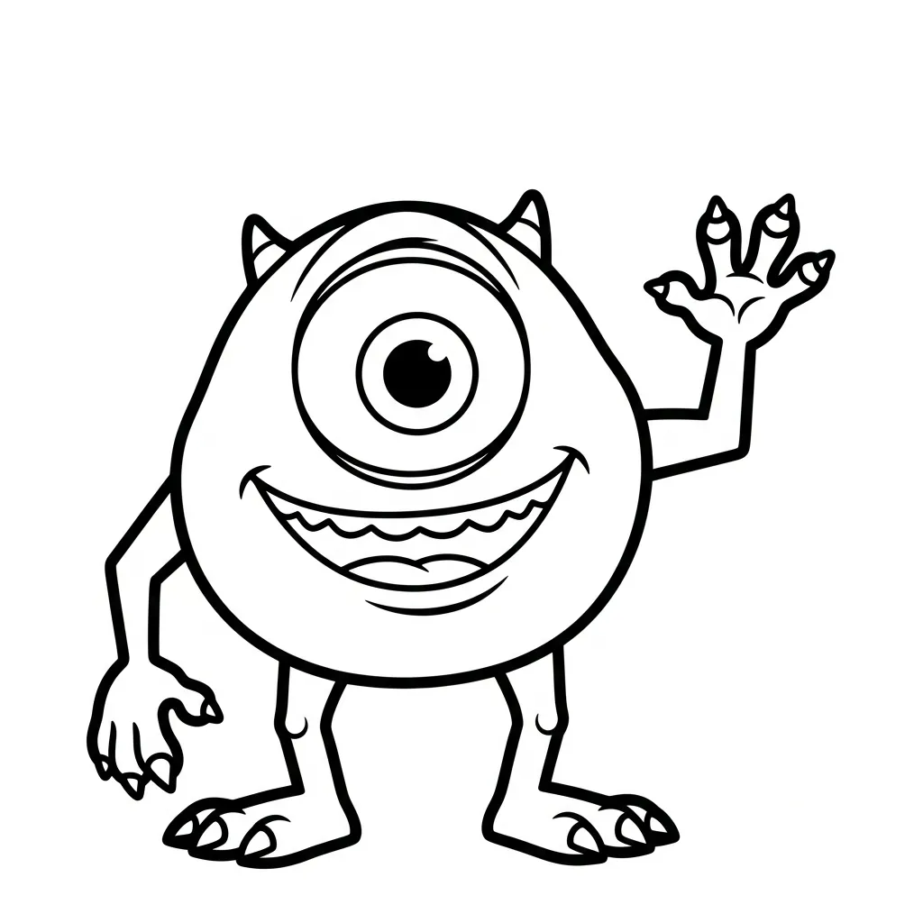 coloriage Monsters Inc et découpage à imprimer