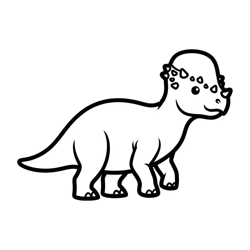 coloriage Pachycephalosaurus a imprimer gratuit