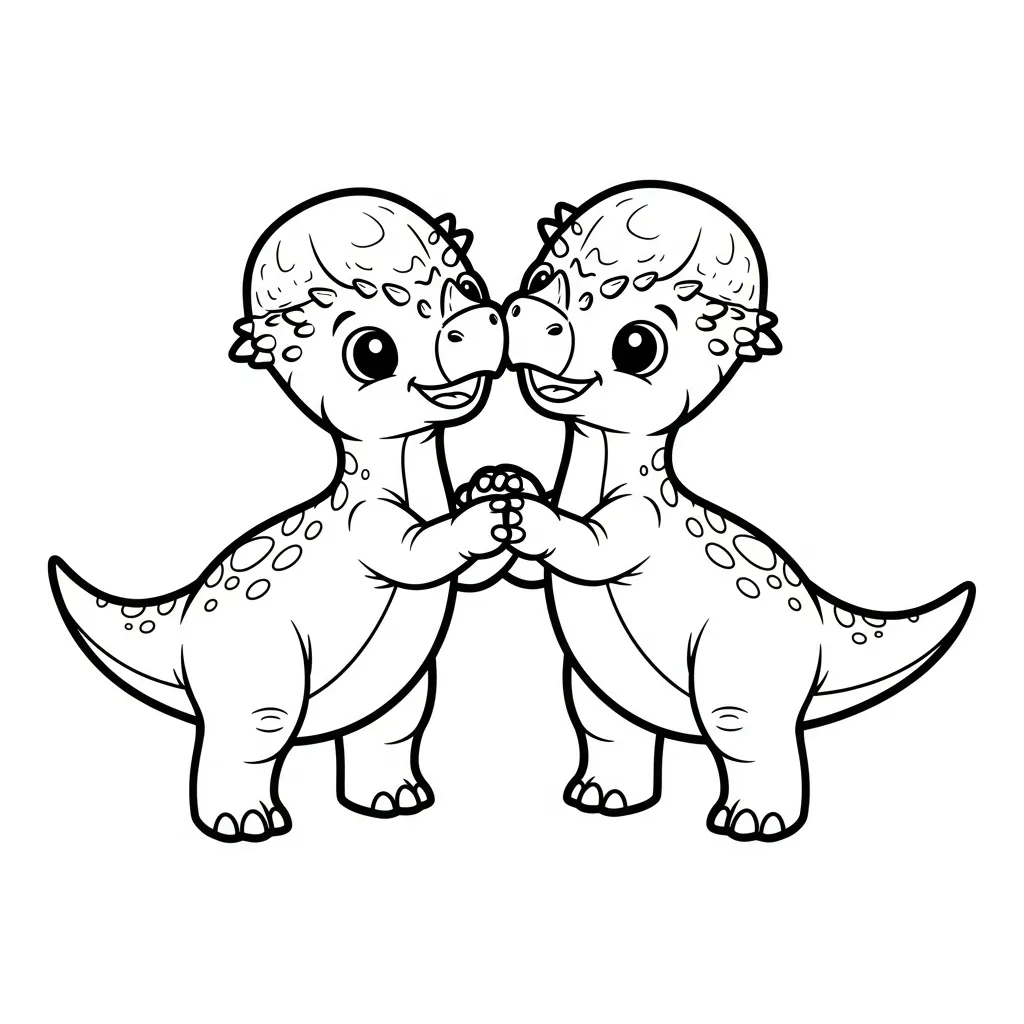 coloriage Pachycephalosaurus et decoupage