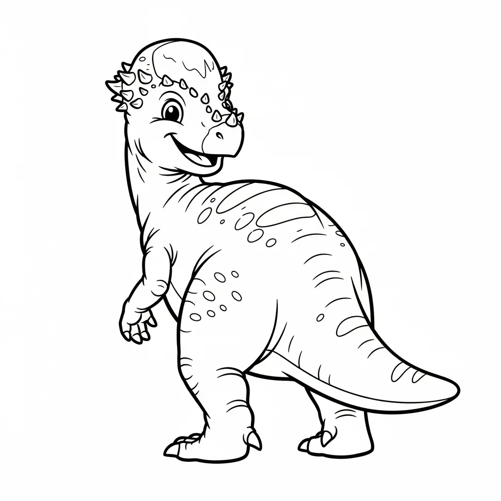 télécharger coloriage Pachycephalosaurus gratuit