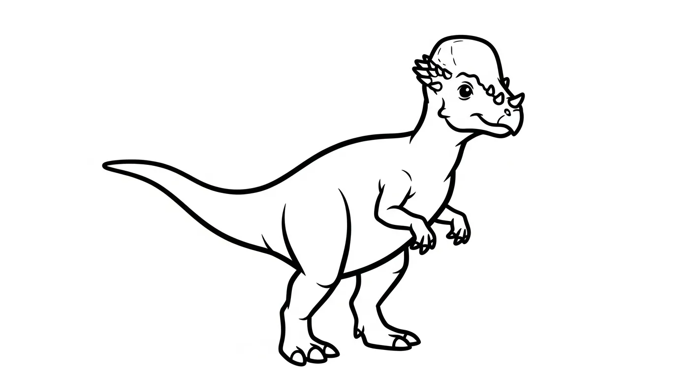 coloriage Pachycephalosaurus en ligne