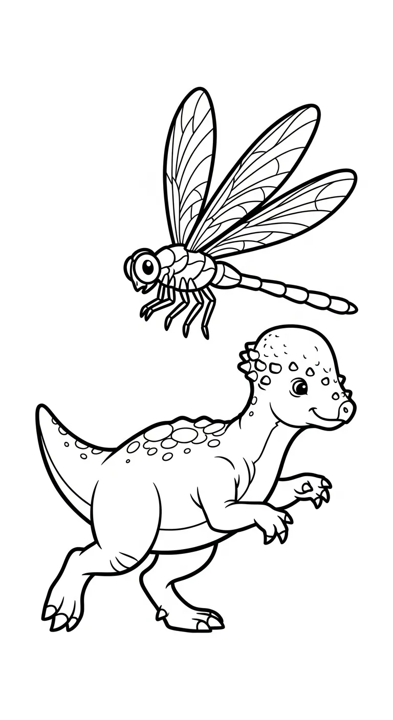 coloriage Pachycephalosaurus à imprimer pour enfant de 3 ans