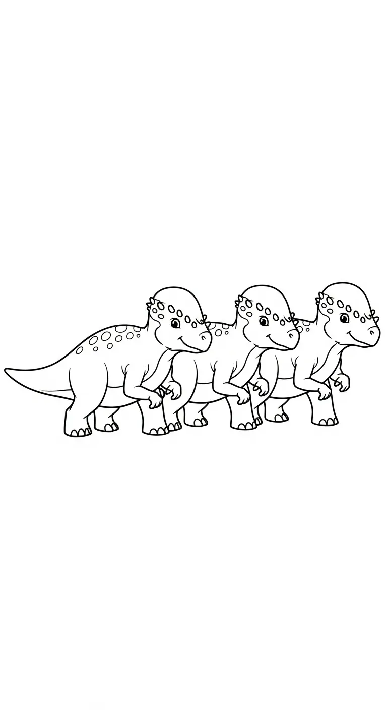 coloriage Pachycephalosaurus en ligne pour enfant 1