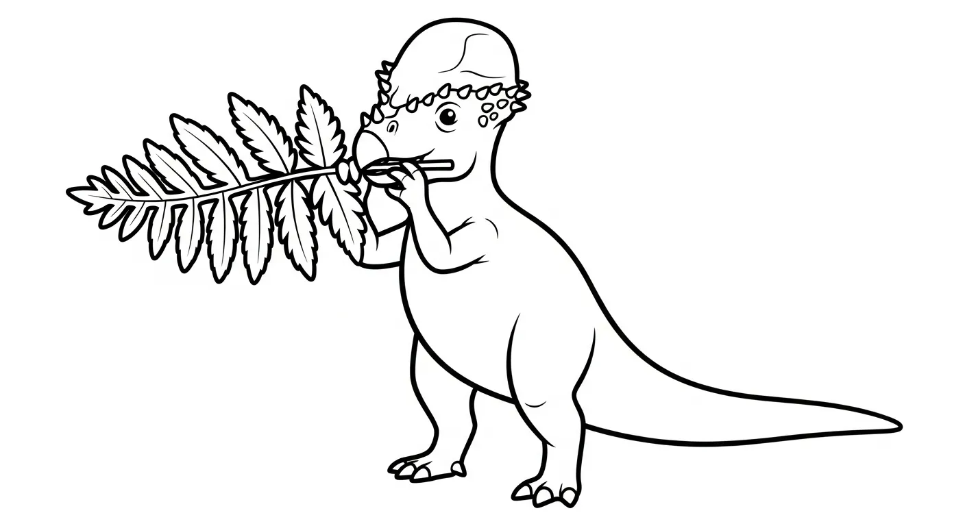 coloriage Pachycephalosaurus a dessiner en ligne