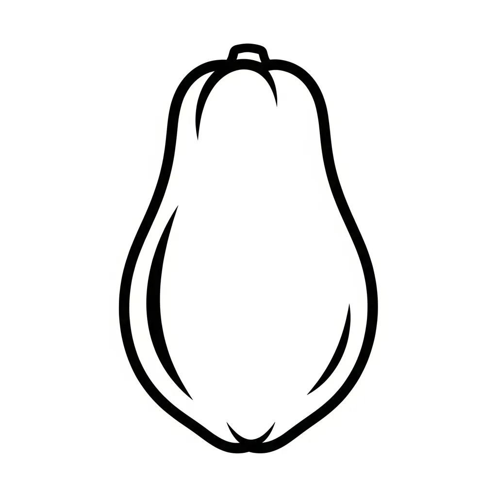 coloriage Papayer pour bebe a imprimer