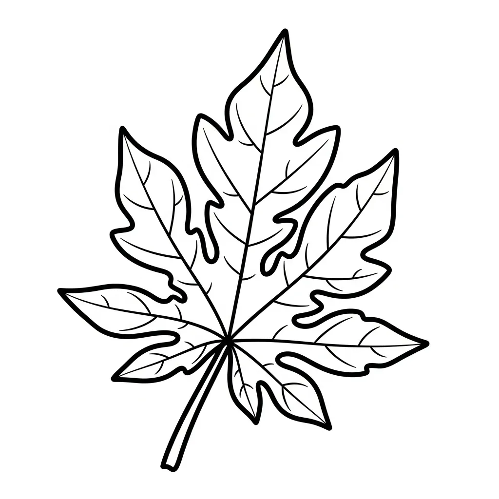 coloriage Papayer pour enfant gratuit