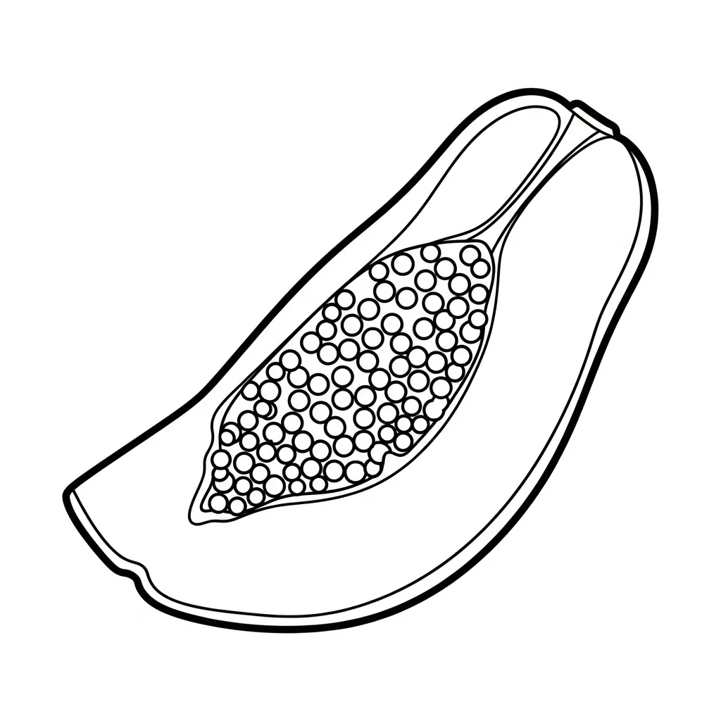 coloriage Papayer à imprimer pour enfant de 12 ans