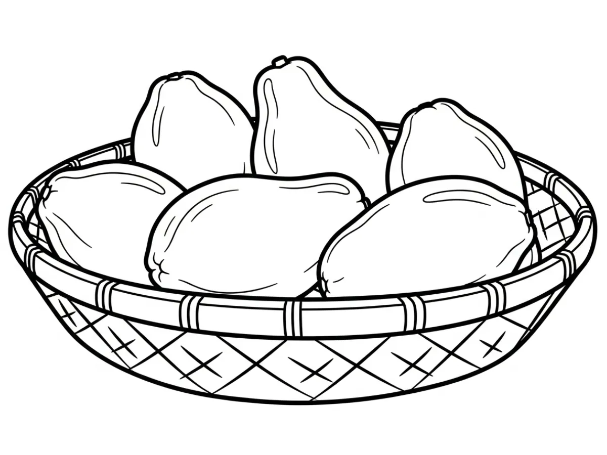 coloriage Papayer à imprimer pour enfant de 9 ans