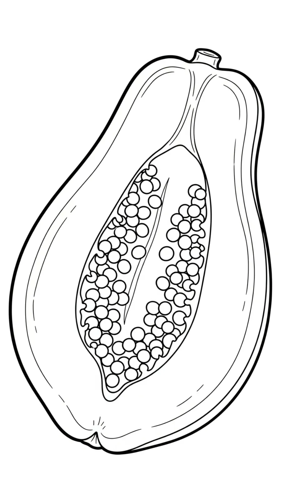 coloriage Papayer pour enfants a imprimer gratuit