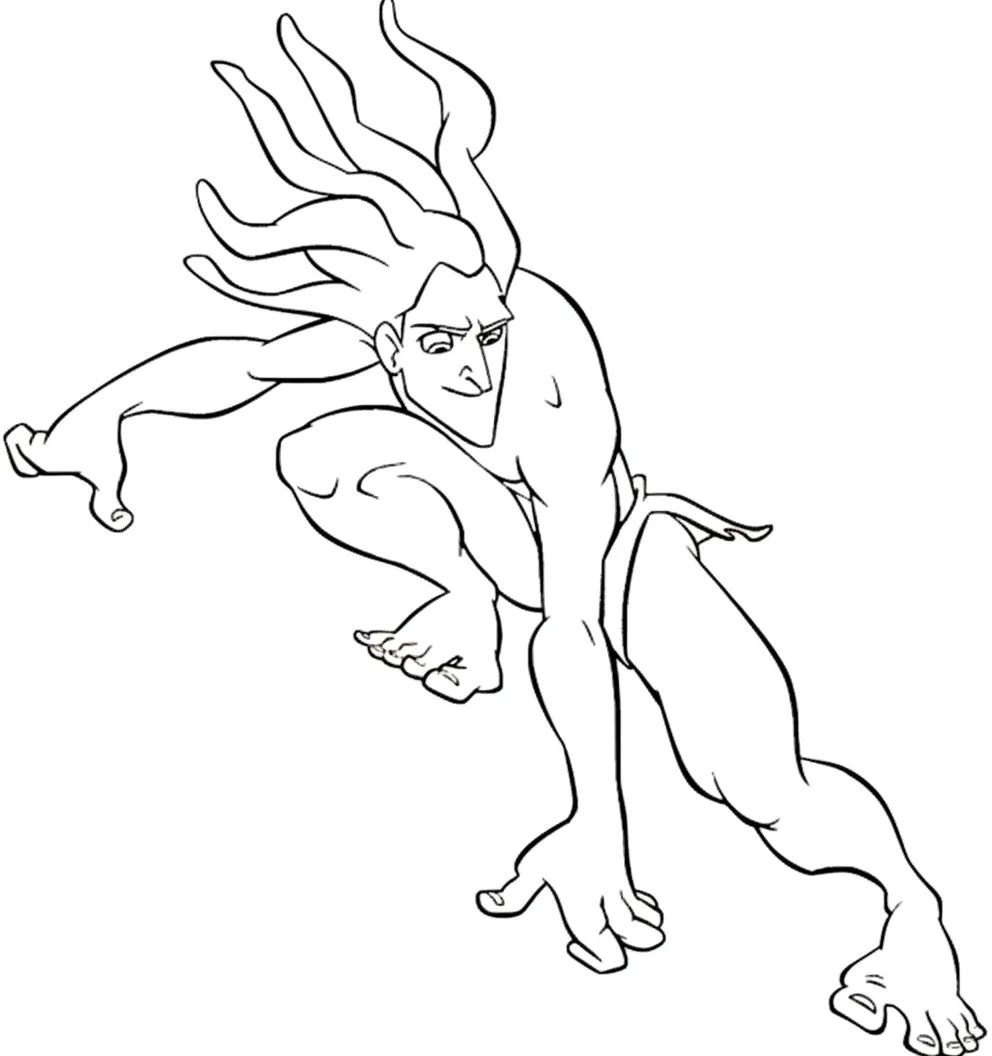 coloriage Tarzan gratuit