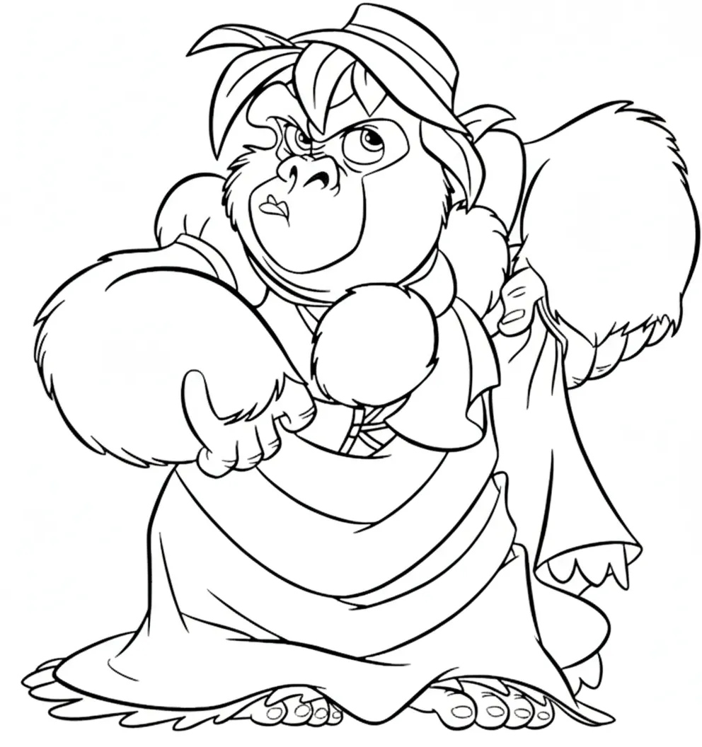 imprimer coloriage Tarzan