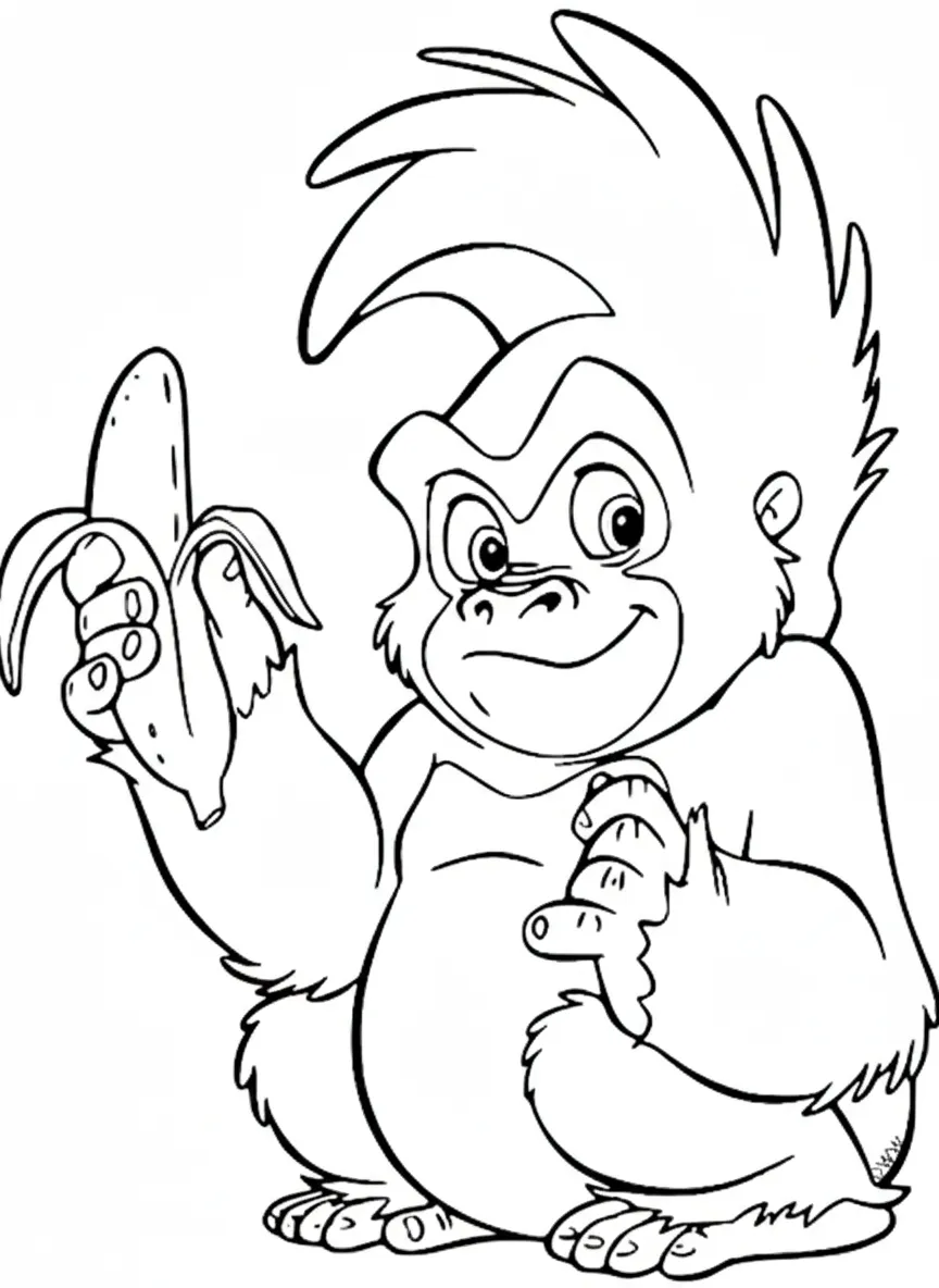 coloriage Tarzan pour enfant 1