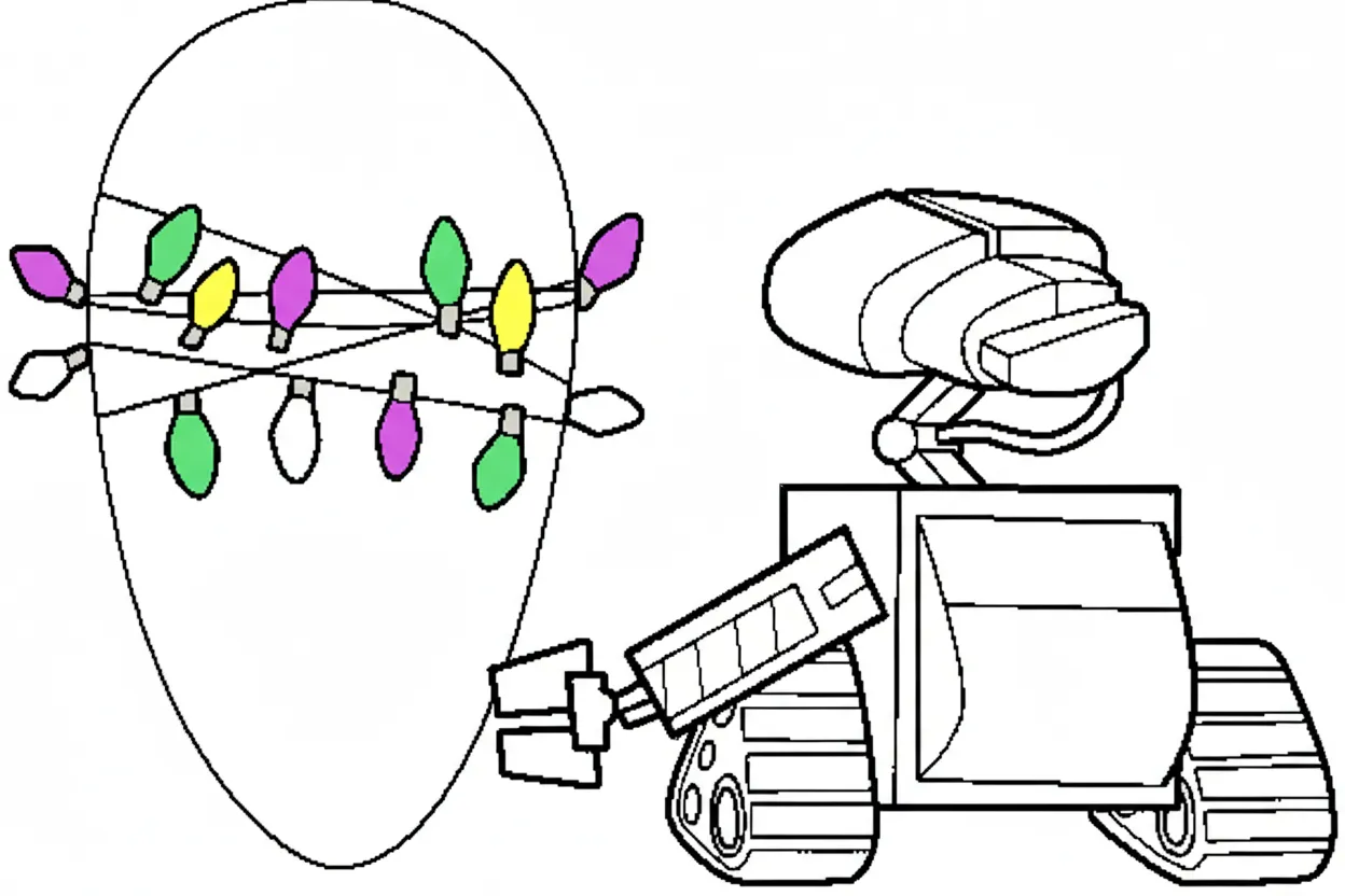coloriage Wall E à imprimer a4