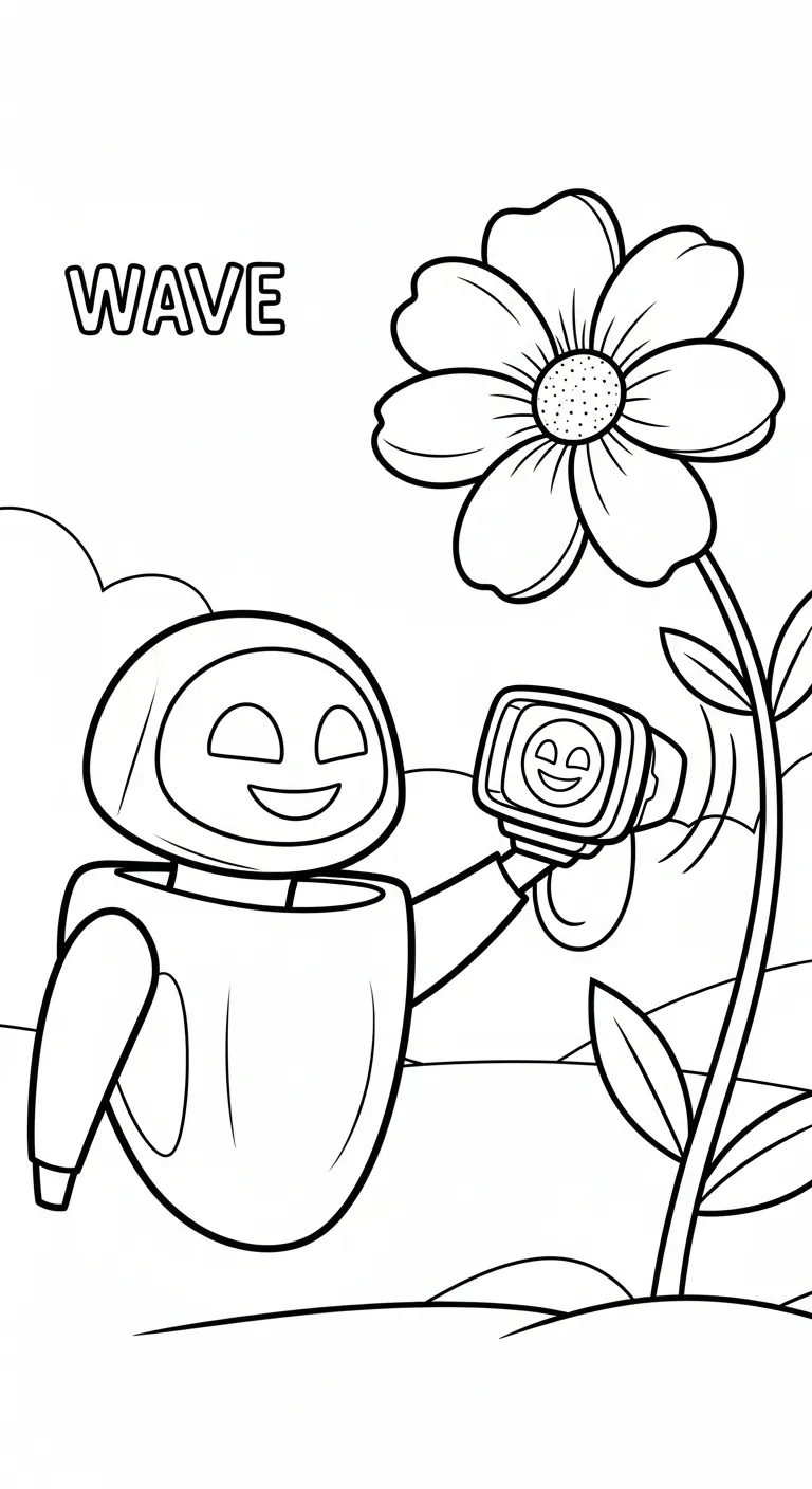 coloriage Wall E pour enfant de 7 ans