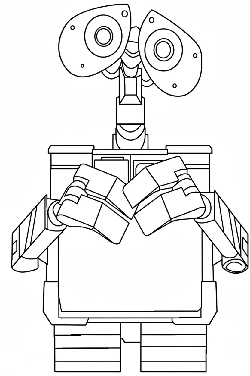 coloriage Wall E à imprimer 1