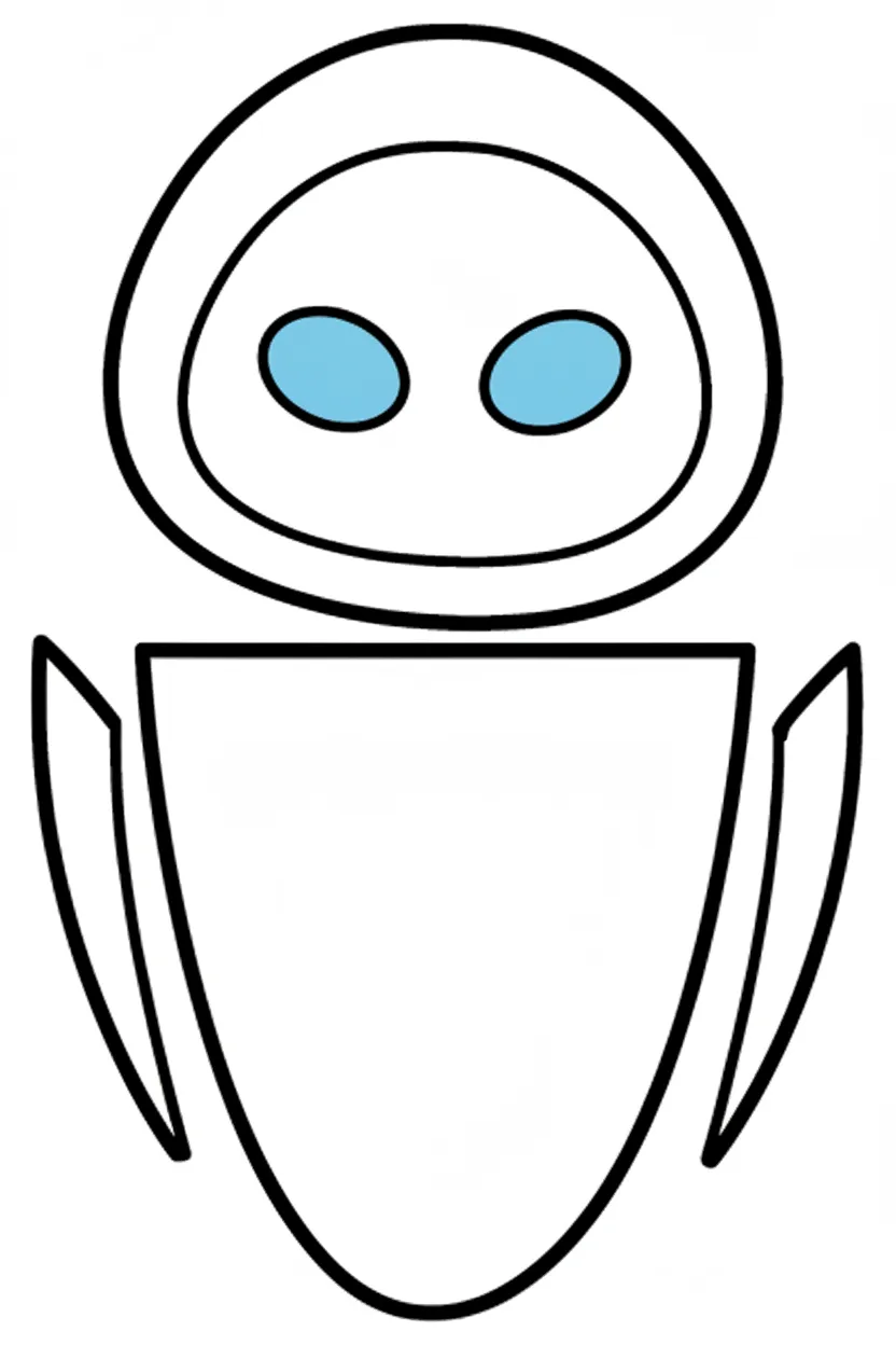 coloriage Wall E et dessin a imprimer
