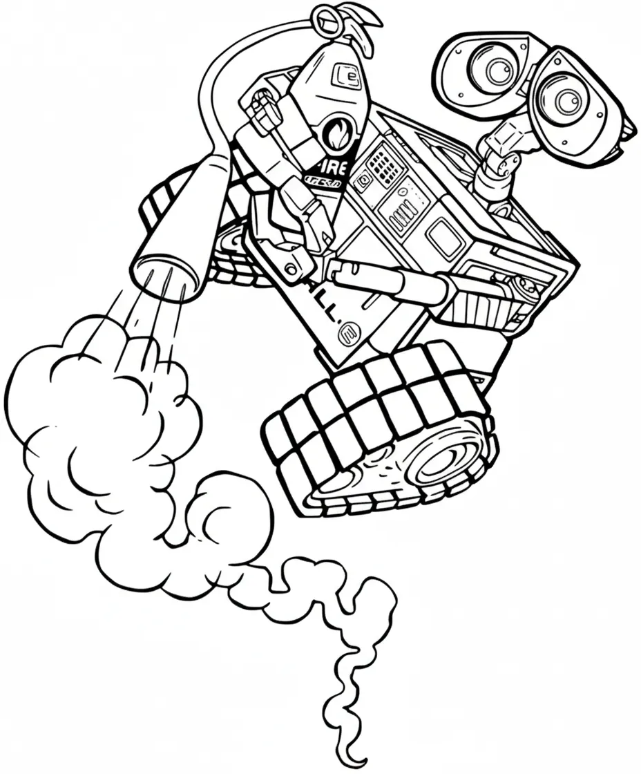 coloriage Wall E à imprimer